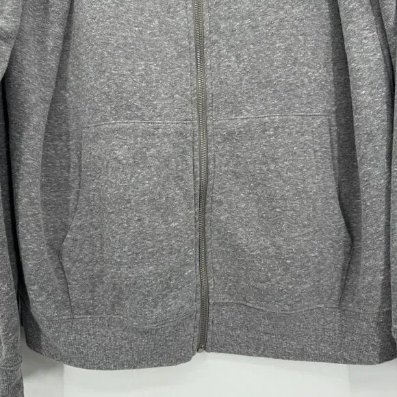 PELOTON Gray Full Zip Logo Hoodie Sweater Size L